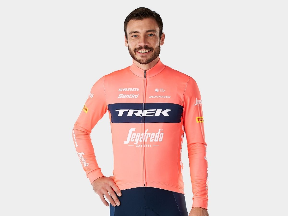 Koszulka rowerowa termiczna, męska Santini Trek-Segafredo Replica LS