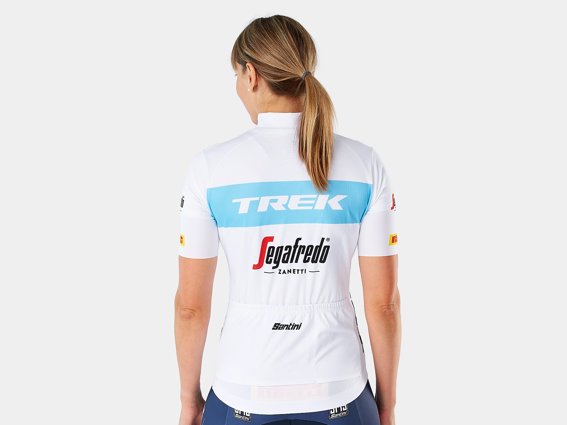 Damska wyścigowa koszulka rowerowa Santini Trek-Segafredo Replica