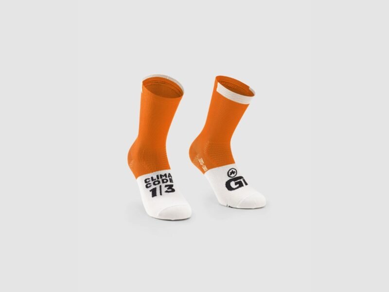 Skarpetki ASSOS GT SOCKS C2 DROID ORANGE