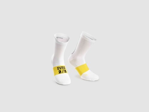 Skarpetki ASSOS SPRING ASSOSOIRES FALL SOCKS HOLY WHITE