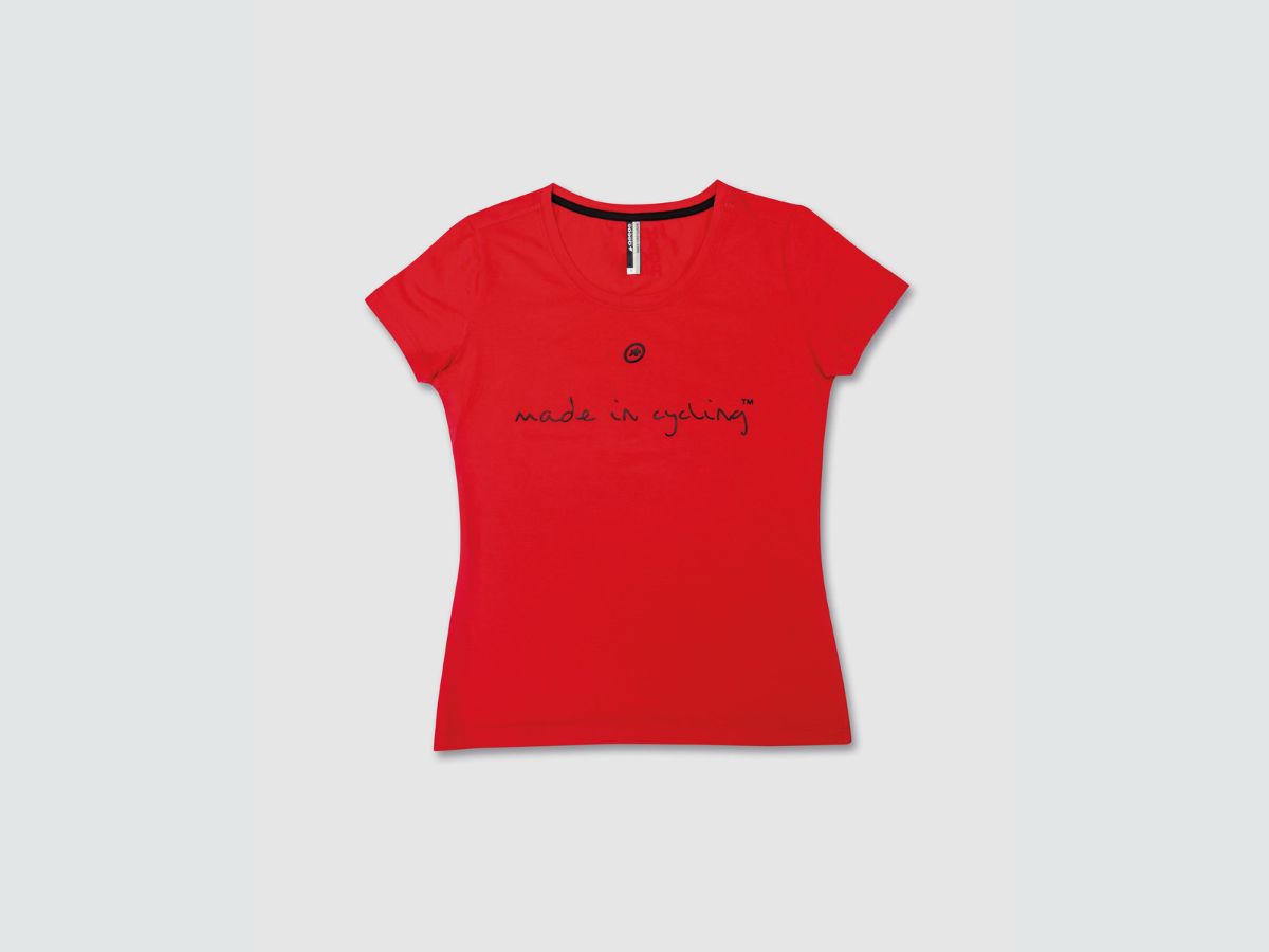 Koszulka ASSOSA T-SHIRT SS LADY „MADE IN CYCLING” NATIONAL RED