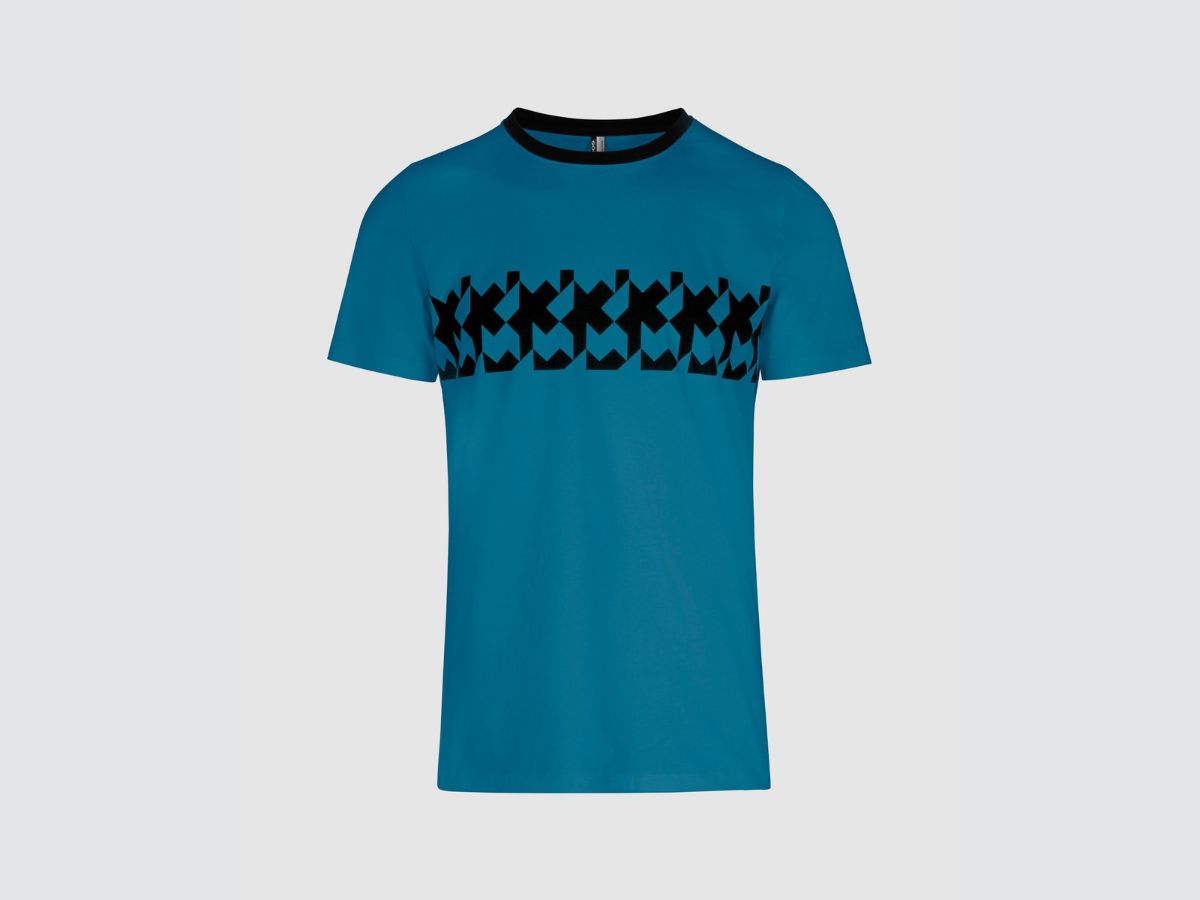 Koszulka ASSOS T-SHIRT – RS GRIFFE ADAMANT BLUE