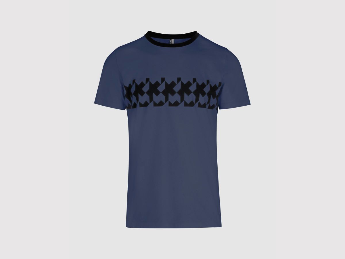 Koszulka ASSOS T-SHIRT – RS GRIFFE GEORGE BLUE