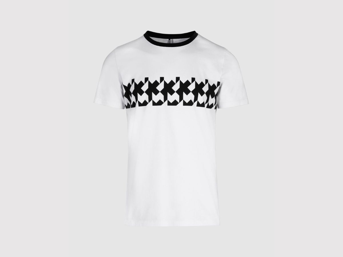 Koszulka ASSOS T-SHIRT – RS GRIFFE HOLY WHITE