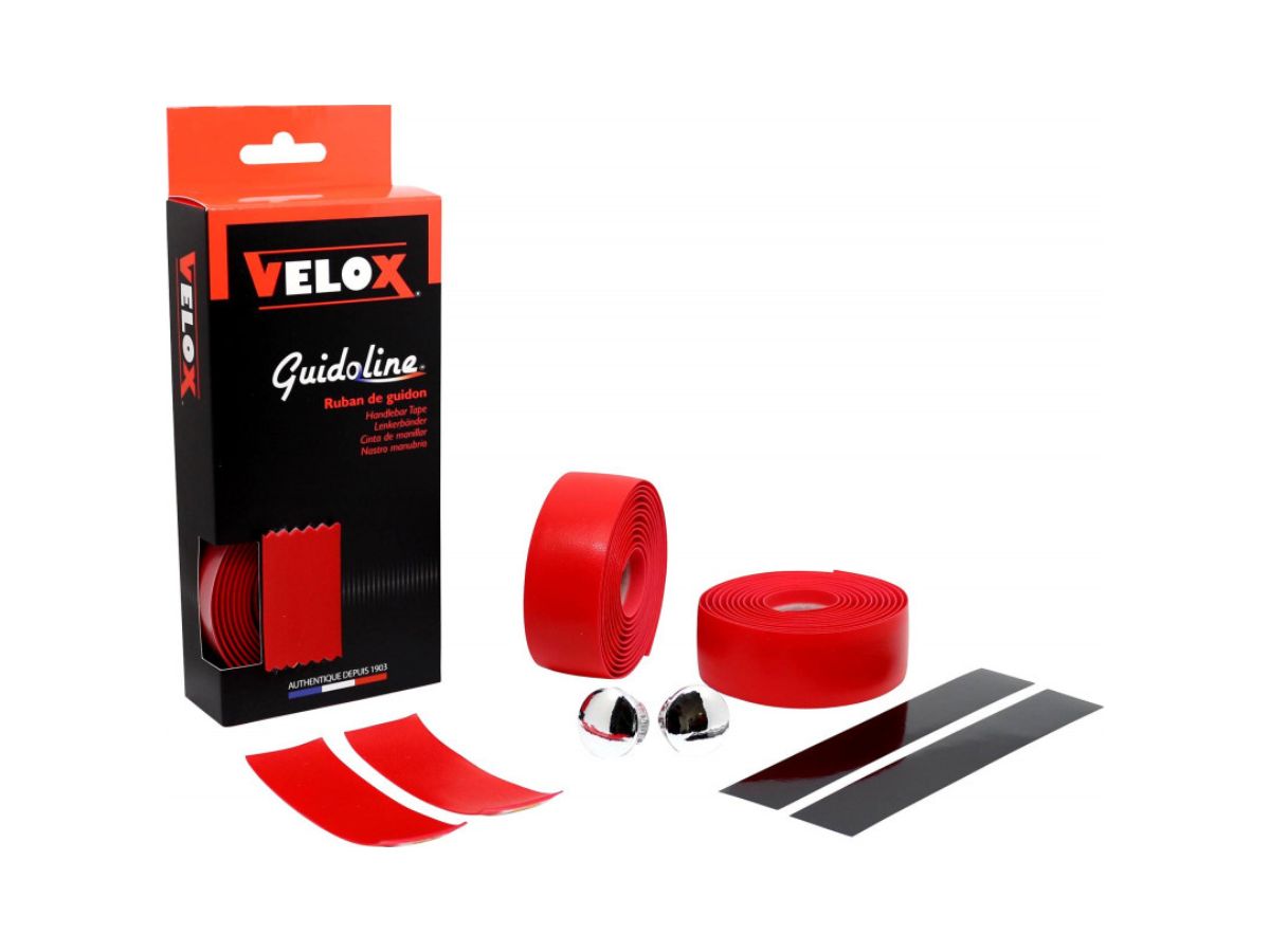 Owijka na kierownice Guidoline Velox Classic – Czerwona
