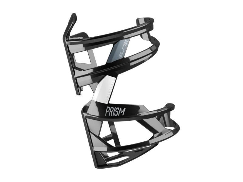 Koszyk bidonu ELITE Prism PRAWY Glossy White Black