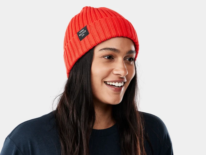 Czapka codzienna Trek Label Fisherman Beanie Czerwony