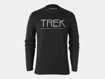 T-shirt z długimi rękawami Trek Vintage Logo Czarna