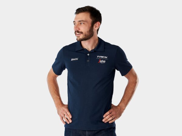 Koszulka polo męska Santini Trek-Segafredo Granatowy