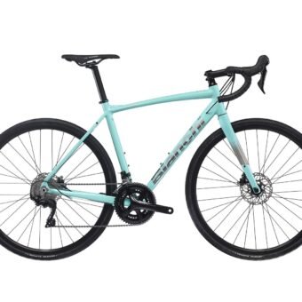 ROWER BIANCHI VIA NIRONE 7 SHIMANO 105 CELESTE CK16/TITANIUM SILVER GLOSSY 2023