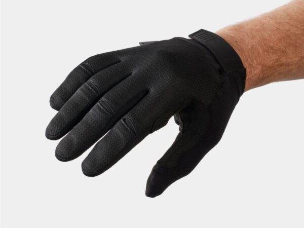 Rękawiczki rowerowe unisex z pełnymi palcami i wkładkami żelowymi Trek Circuit Twin Gel Czarne