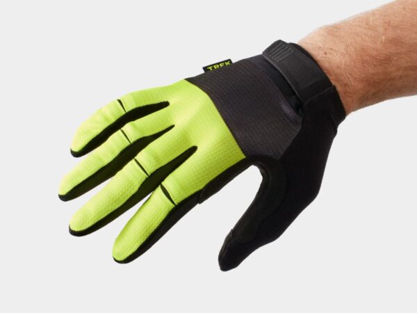 Rękawiczki rowerowe unisex z pełnymi palcami i wkładkami żelowymi Trek Circuit Twin Gel Żółte