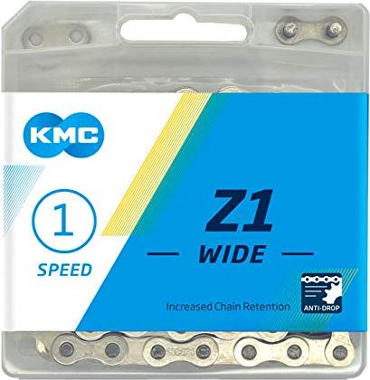 Łańcuch rowerowy KMC Z1 srebrny szeroki 112 ogniw