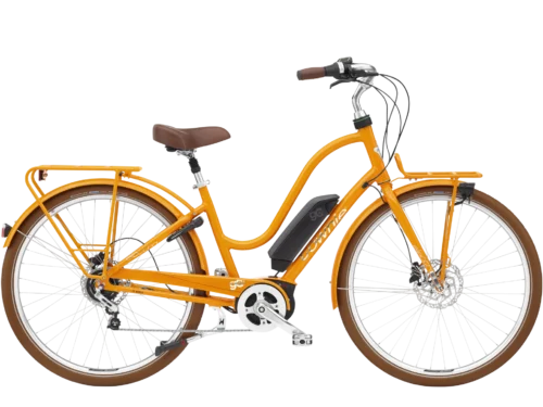 ROWER Electra Townie Commute Go! 5i EQ z ramą w wersji damskiej Tangerine