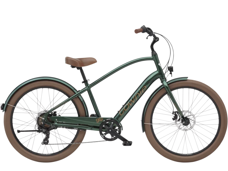 ROWER ELECTRA Townie Go! 7D EQ z ramą w wersji męskiej Evergreen Metallic
