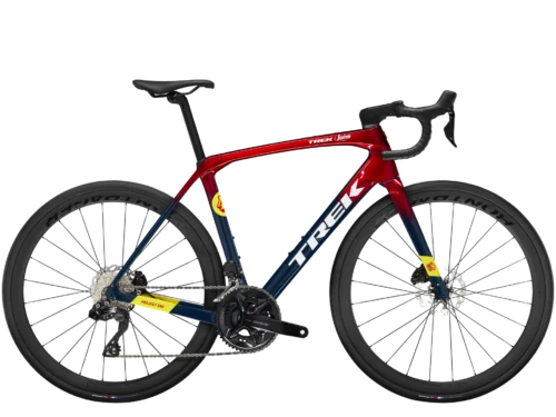 Rower Trek Domane SLR 6 Gen 4 Metallic Red Smoke to Blue Smoke Fade