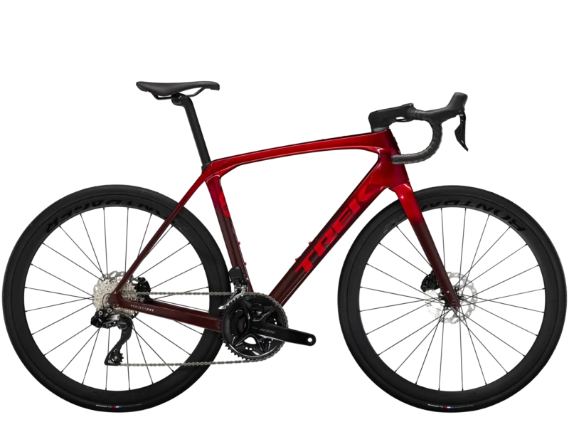 Rower Trek Domane SLR 6 Gen 4 Metallic Red Smoke to Red Carbon Smoke