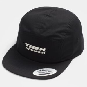 Czapka z daszkiem w barwach Trek Factory Racing 5-panelowa Czarna