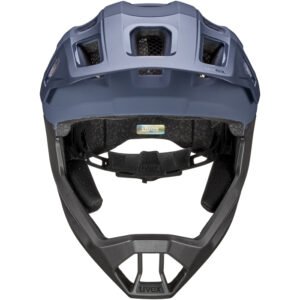 Kask rowerowy dziecięcy UVEX React jr. fullface 52-56cm blue