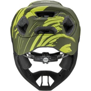 Kask rowerowy dziecięcy UVEX React jr. fullface 52-56cm green