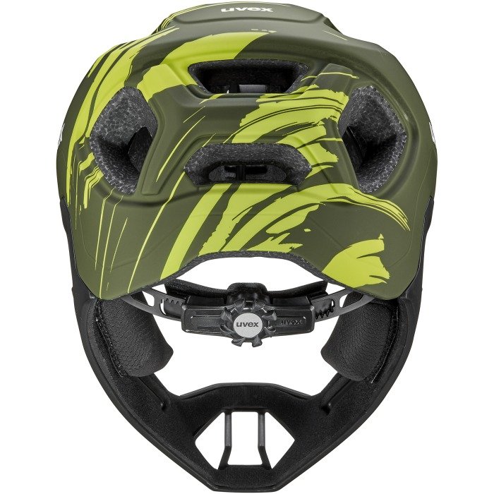 Kask rowerowy dziecięcy UVEX React jr. fullface 52-56cm green