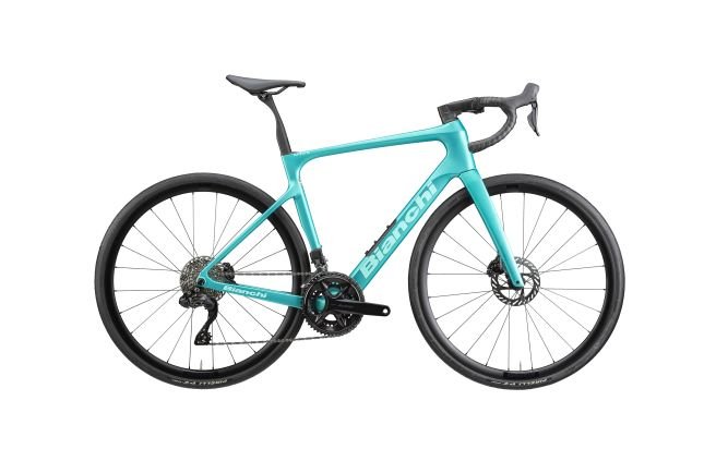 Rower Bianchi INFINITO Shimano 105 DI2 12S Celeste