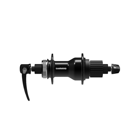 SHIMANO Piasta tylna FH-QC500-MS 12 rzędów Mocowanie CENTER LOCK 32H Korpus [czarny] / zacisk QR [czarny]